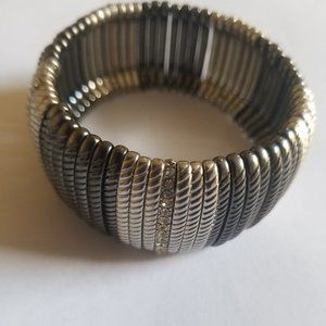 Silver Wire Bangle Bracelet